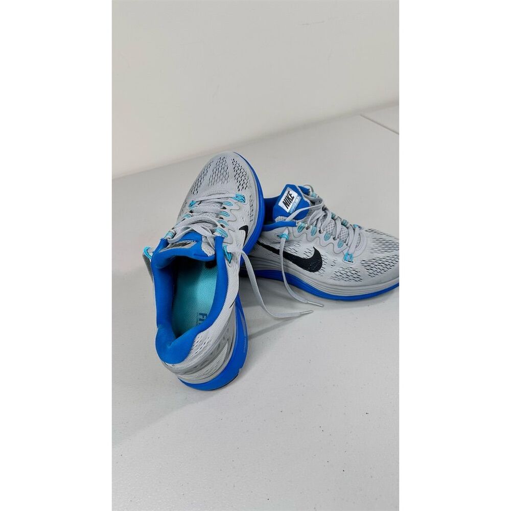 Nike LunaGlide +5 Men's Gray/Blue Sneakers Mesh Flywire Tech Support Siz… - Picture 4 of 16